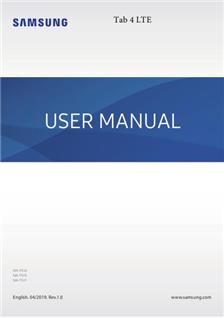 Samsung Galaxy Tab 4 LTE manual. Tablet Instructions.